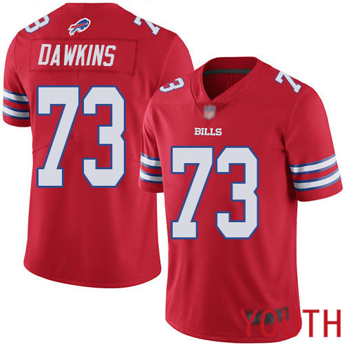Youth Buffalo Bills #73 Dion Dawkins Limited Red Rush Vapor Untouchable NFL Jersey->youth nfl jersey->Youth Jersey